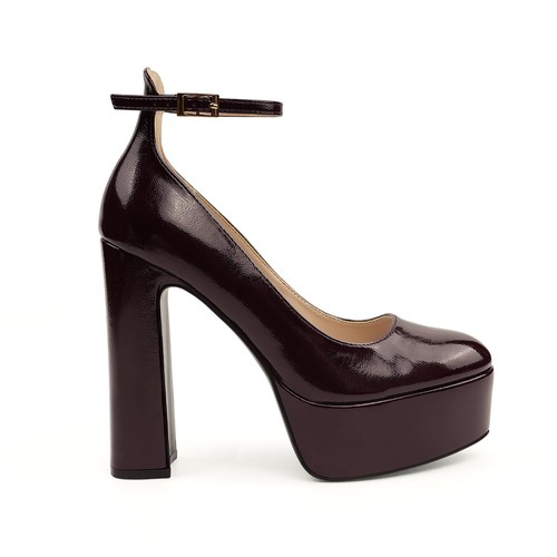 Women Mary Janes Shoes High Block Heels Platform Round Toe Ankle Strap Pumps - Picture 8 of 26