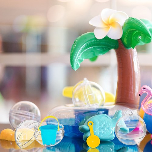  100 Pcs Kugel Zum Befüllen Plastik Durchsichtige Kugeln Befüllbare - Bild 6 von 19