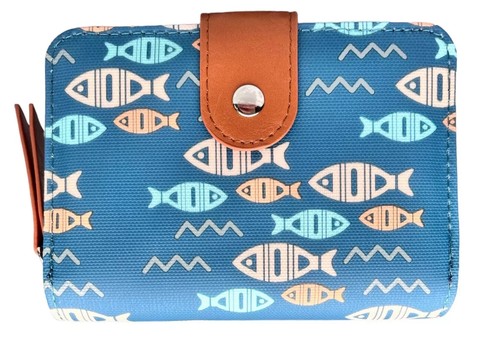 Kunstleder Fisch umlaufender Reißverschluss Münze & Tab Geldbörse 3 Karten plus 1 Ausweisfenster Geldbörse 227 - Bild 18 von 18
