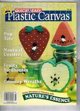 Quick  Easy Plastic Canvas Magazine June July 1999 Number 60