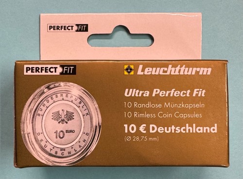 PREMIUM Leuchtturm Münzkapseln ULTRA 10er Pack Ø 26-41 mm, AUSWAHL 1 OZ Silber - Picture 5 of 15
