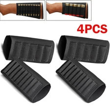 4x Buttstock Shell Holder Shotgun & Rifle Ammo Bullet Gun Sleeve Hunting Pouch
