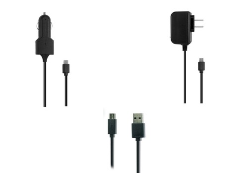 Coche + cargador de pared de CA + cable USB para Amazon Kindle Fire HD 7 HD7, Oasis PaperWhite 3 - Imagen 1 de 6