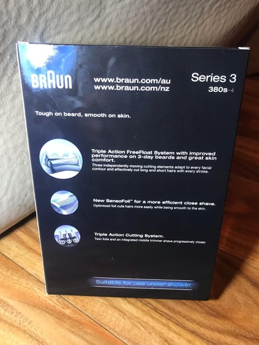 BRAUN Series 3 380s Electric Shaver Wet & Dry, Brand New & Genuine - Picture 2 of 4