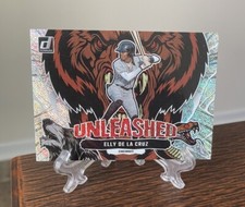 2023 Donruss Elly De La Cruz Unleashed Rapture #U7 Red ROOKIE SP RC INSERT