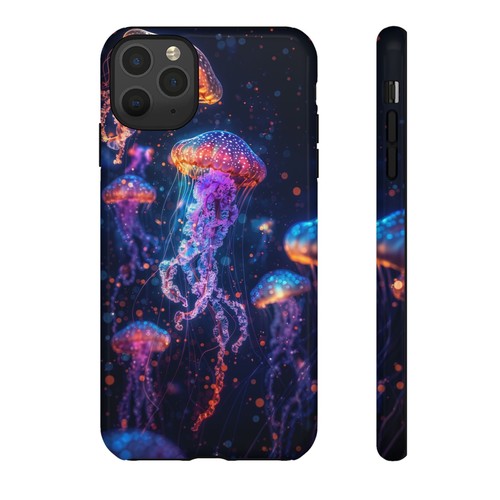Luminescent Neon Jellyfish Glow Phone Case for iPhone, Samsung Galaxy, Pixel - 第 82/173 張圖片