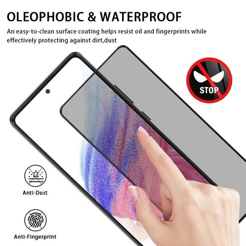 Privacy Tempered Glass Screen Protector For Samsung A05S A15 A25 A24 S23FE A54 - Picture 9 of 17