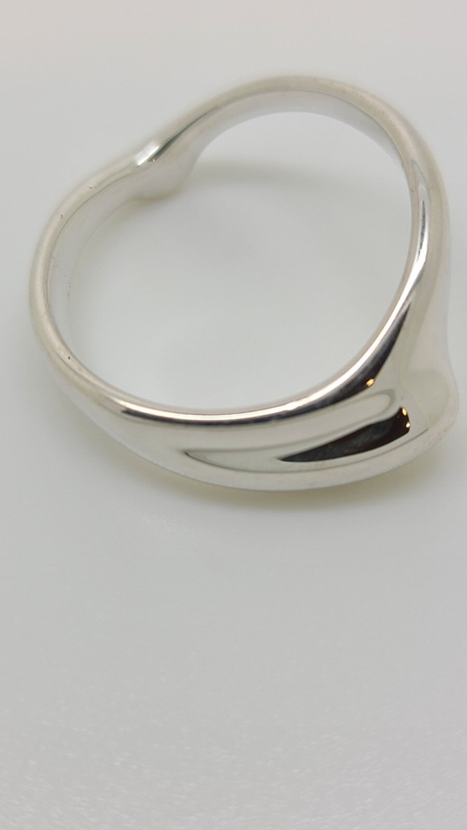 Vintage Tiffany & Co. Sterling Silver Curve Band Ring Size 6  display picture 3