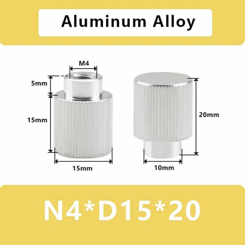 M3 M4 M5 M6 M8 M10 Blind Hole Knurled Thumb Nuts Aluminum Hand Grip Knobs Nut - Picture 21 of 72