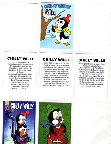 CHILLY WILLY CARTOON INDIVIDUELLE NEUHEIT SAMMELKARTE 6 KARTEN SET - Bild 2 von 2