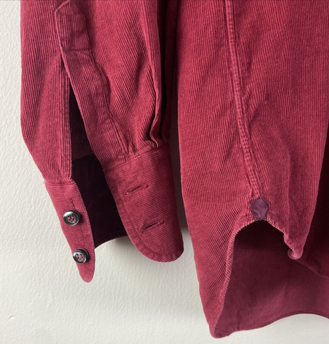 mulberry Cordhemd Herren Gr. M 15- 3/4 rot - Bild 5 von 10