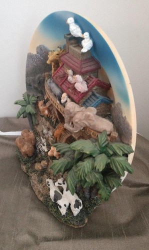 Vintage 3D Collector Plate Noah's Ark Herco Professional Gift - Picture 2 of 4