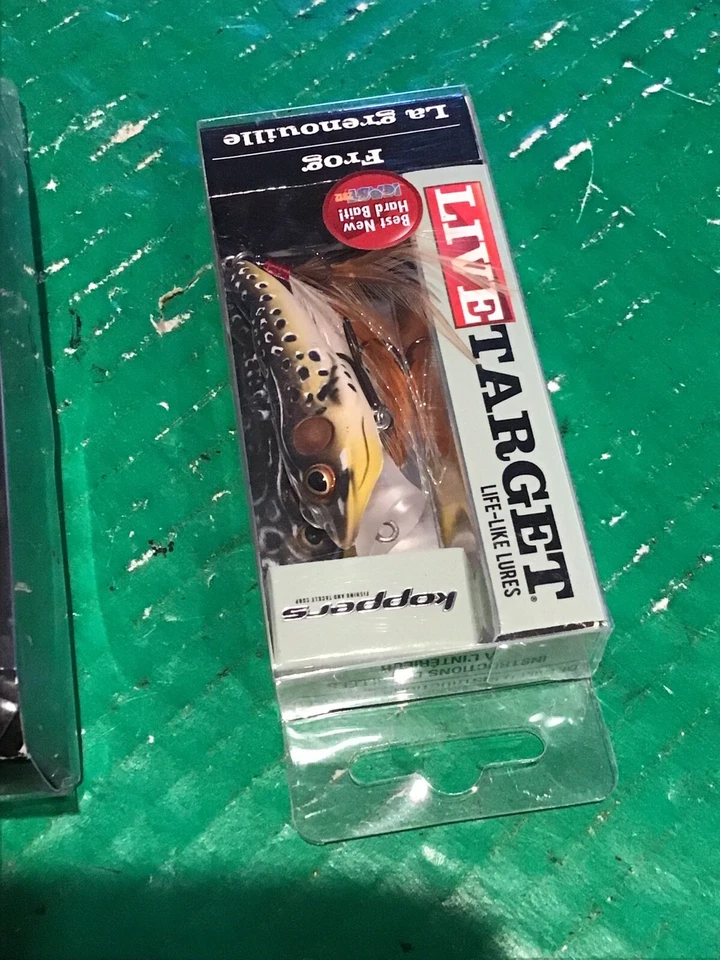 Lot of 2 Koppers Live Target Walking Frog Lure 3” & 3 PK Goby Swimbait - Image 3 of 4