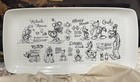 Disney Mickey Mouse Sketch Book Serving Platter 13" Ceramic Charcuterie 90 Years