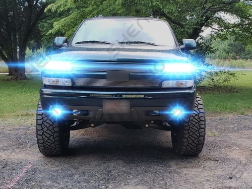 For Chevy Tahoe 2001-2006 Combo 9005+9006 LED Headlight Hi/Lo & 880 Fog Light GL - Picture 6 of 12
