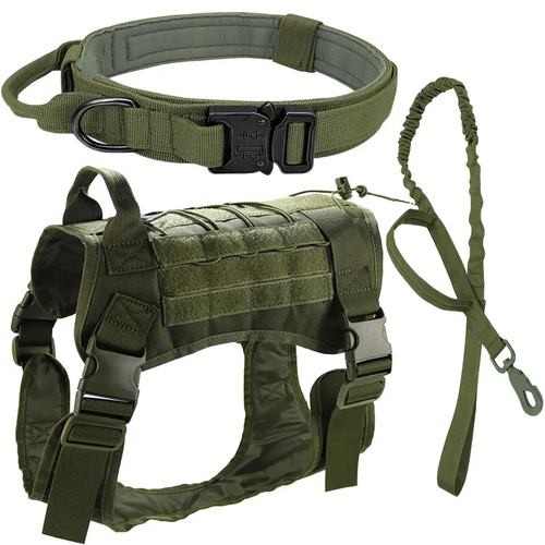 Tactical Dog Vest US Working Dog Military Harness with Handle No-pull Large - Picture 10 of 42