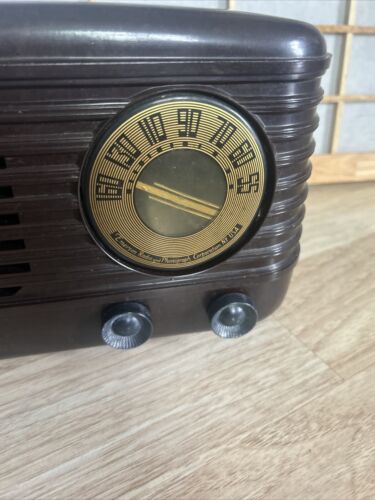 Vintage 1948-49 Emerson Röhrenradio 594 und Phonograph Corp. NY USA Walnut Works - Bild 6 von 24