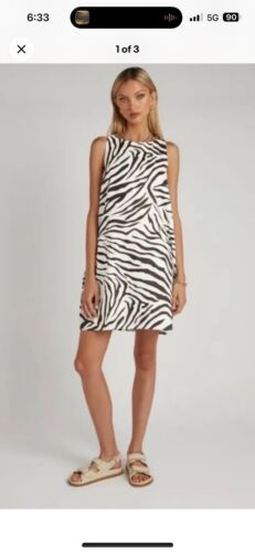 Dissh 8 Zebra Linen Dress - Picture 1 of 4