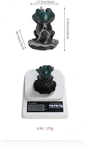 Frog Backflow Incense Burner Incense Stick Holder Waterfall Backflow Incense Hol - Picture 8 of 9