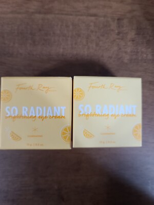2x Fourth Ray Beauty SO RADIANT Brightening Eye Cream Daily AM Illuminating NIB
