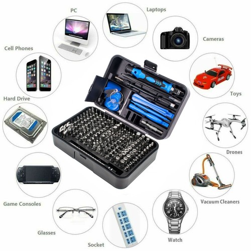 170 in 1 Precision Screwdriver Set PC Computer Phone Electronics Repair Tool Kit - Picture 2 of 19