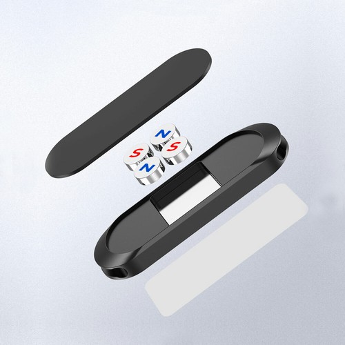 Mini Black Strip Shape Car Magnetic Phone Holder Stand Magnet Mount Accessories - Photo 8 sur 12
