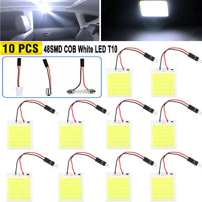 10pcs 48SMD COB White LED T10 BA9S Car Interior Panel Lamp Dome Map Light Bulbs 10pcs 48SMD COB White LED T10 BA9S Car Interior Panel Lamp Dome Map Light Bulbs