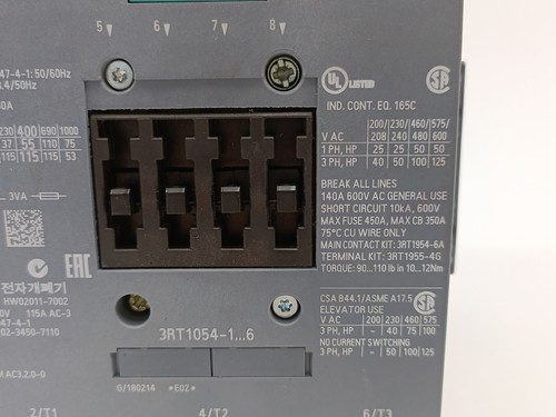 Siemens 3RT1054-1AP36 Power Contactor - Bild 5 von 10