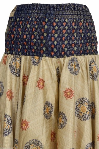5 Pcs OF Indian Vintage Sari Printed Boho Gypsy Wide-Leg Palazzo Pants Trousers - Picture 5 of 9