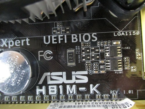 Asus h81M-K LGA 1150 Motherboard REV:1.01 w/ Heatsink Fan Cooler E97379-001 - Picture 4 of 5