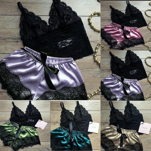 Mujeres Prendas para dormir Lencería de encaje Camisón Bata Camisón Vestido Seda Babydoll - Imagen 1 de 8