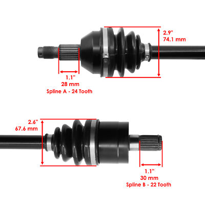 CV Axle Front Passenger Side For 2007-2008 Can-Am Renegade 800