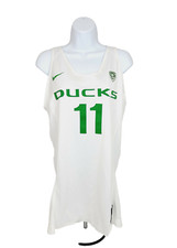 2016-2017 Oregon DUCKS TEAM ISSUED Nike BASKETBALL GAME JERSEY  Women's  48 L +4