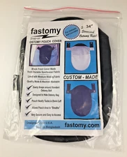Fastomy Black Ostomy Pouch Cover Convatec & Hollister w/ Belt - 34" Waist