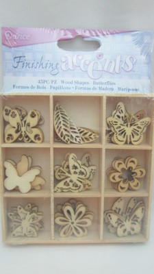 Darice Wooden Shapes 45//Pkg-Butterfly