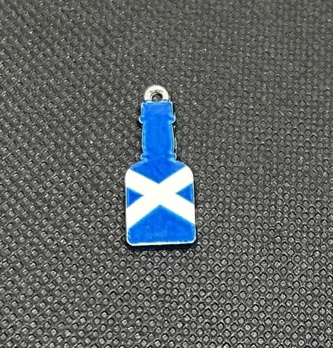 Scotland theme Charm on Blue & White Paracord Bracelet. Choice of sizes/charms - Picture 11 of 39