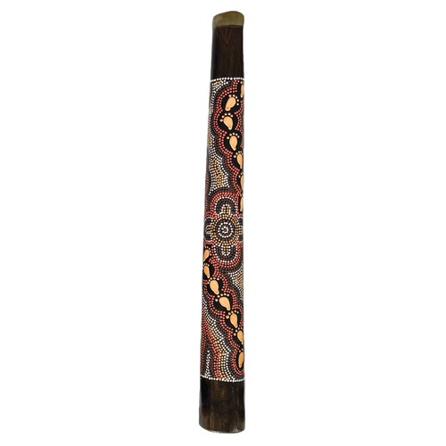 DIDGERIDOO DE MADERA DURA 60 cm / 24" - arte aborigen, arte de puntos, australia, recuerdo - Imagen 7 de 9