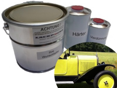 1 Liter Set 2K Autolack DDR Saharabraun 2 Kein Klarlack Simson