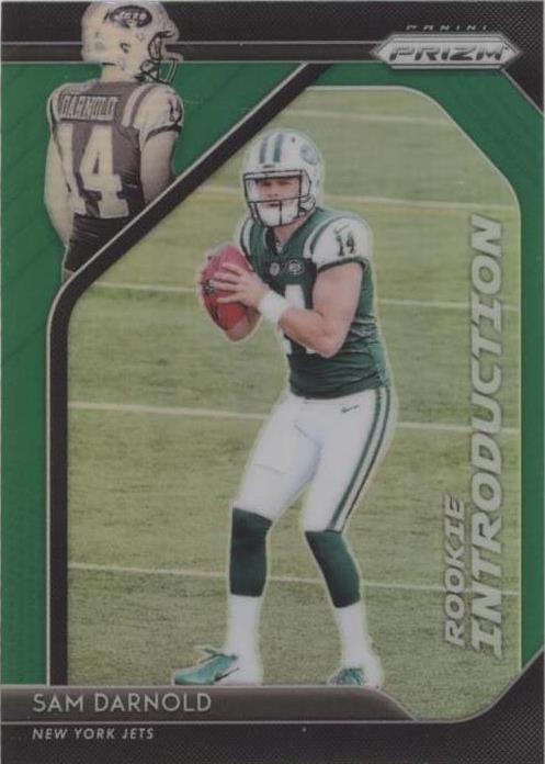 2018 Panini Prizm - Rookie Introduction Sam Darnold #RI-3 Green Prizm ...