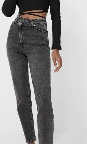 stradivarius Mom fit jeans with 