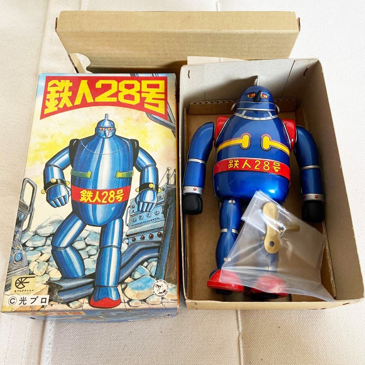 OSAKA TIN TOY INSTITUTE TETSUJIN 28 NO.1 Blue Walking Robot