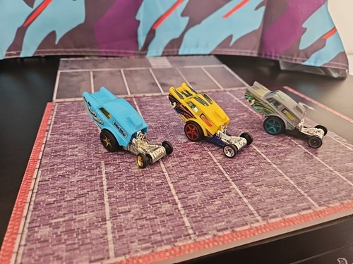 3x Hot Wheels Bundle Joblot Super Chromes Poppa Wheelie car BDC90 Combine post - Picture 4 of 20