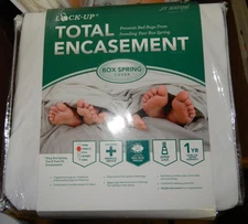 JT Eaton Lock-Up Total Encasement TWIN XL SIZE / KING BOX SPRING COVER  U need 2