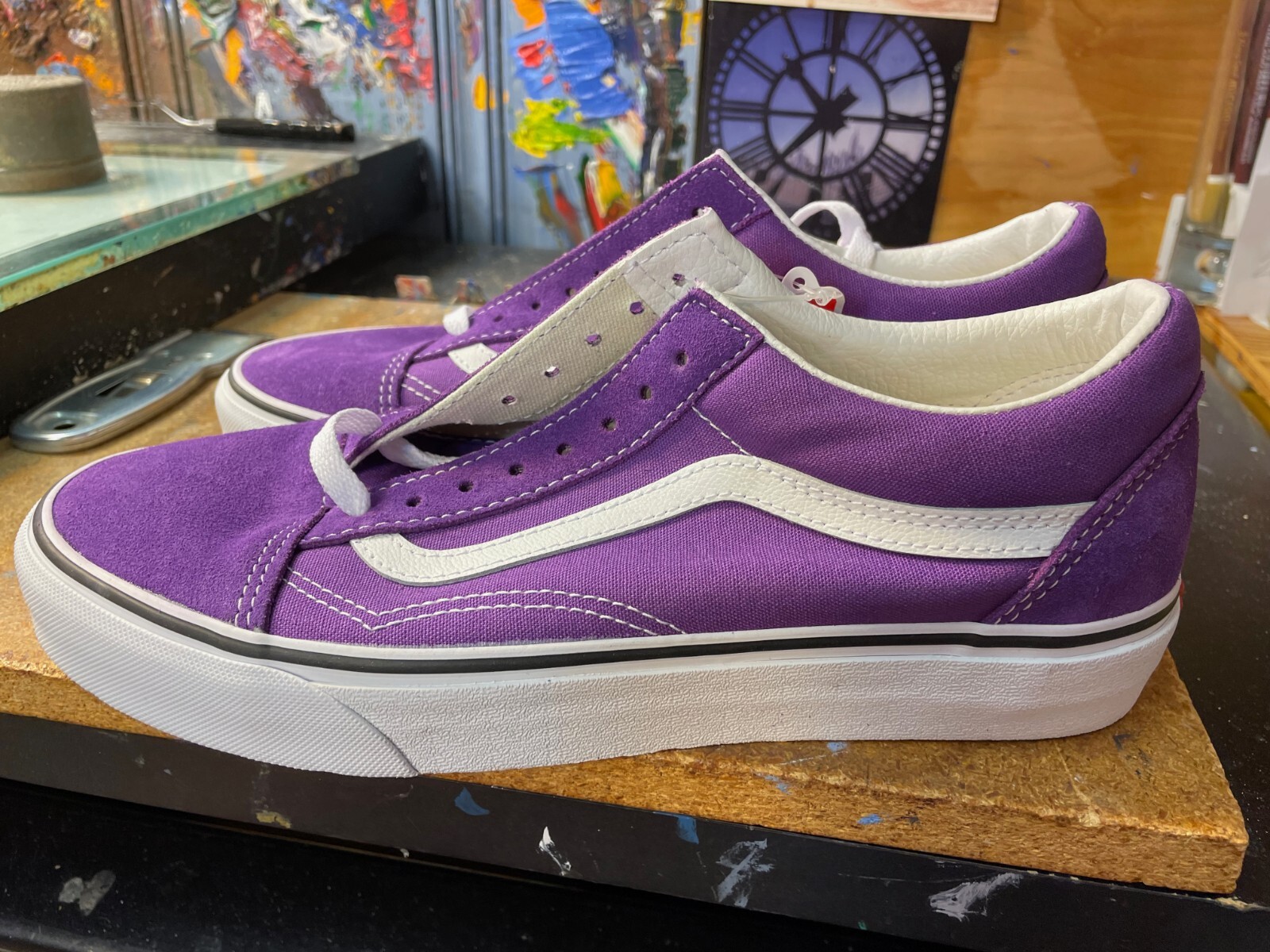 vans purple and pink