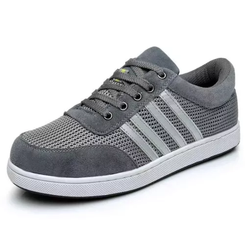 NUOVE SCARPE ANTINFORTUNISTICHE SCARPE DA GINNASTICA PUNTA IN ACCIAIO STIVALI DA LAVORO LEGGERI SCARPE UOMO DONNA - Foto 18 di 32