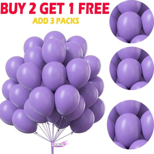 100 X Latex PLAIN BALOON BALLONS helium BALLOONS Quality Party Birthday Wedding - Picture 14 of 16