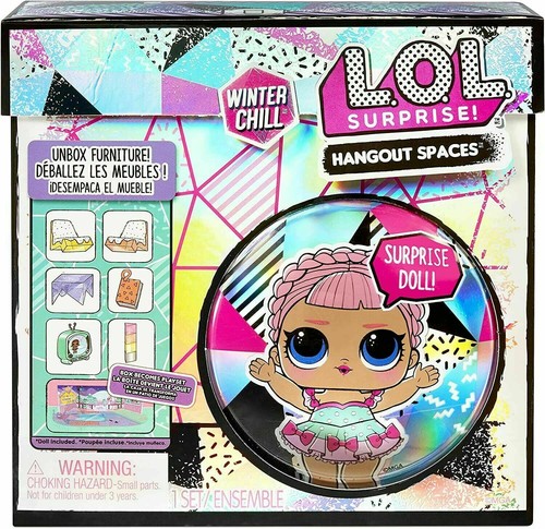 LOL Surprise Winter Chill Hangout Spaces Möbel Spielset mit Eisschuh Puppe