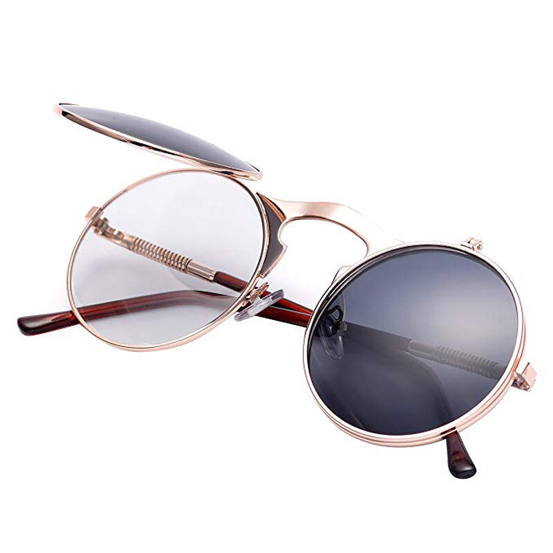 Occhiali Da Sole Rotondi Stile John Lennon – Vintage Hippie Retrò – Lenti AC UV400