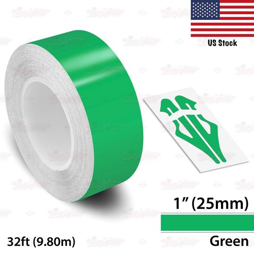 1" Roll Vinyl Pinstriping Pin Stripe Solid Line Car Tape Decals Stickers 25mm - Picture 21 of 51