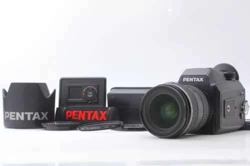 【MINT】Pentax 645NII Camera w/Hood/Film Back+SMC-FA Zoom 45-85mm/F4.5 from JAPAN
